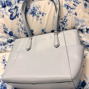 kate spade Pale Blue Leather Tote Bag you need for this summer